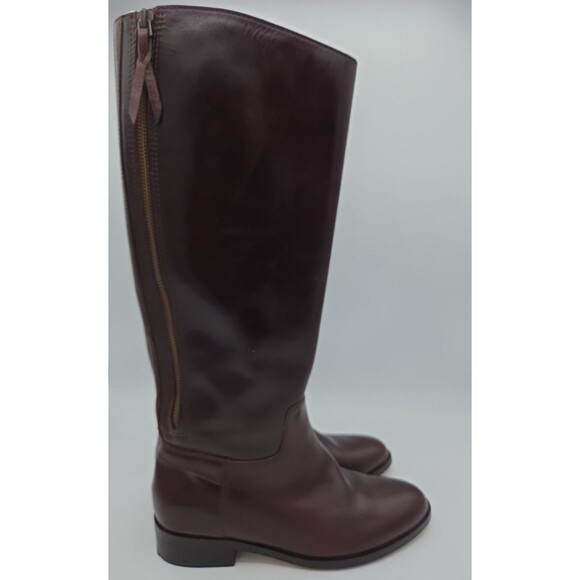 Cole Haan Grand OS Brown Leather Arlington Riding Boots Women's 6.5B tall zip up - Picture 4 of 8